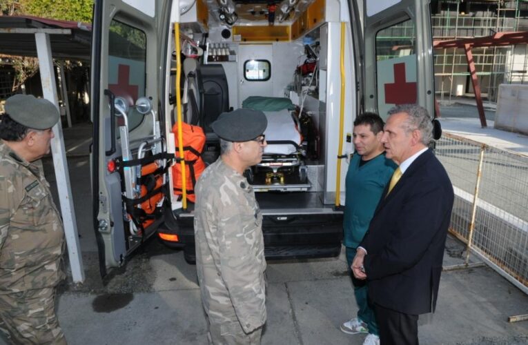 Ο Υπουργός Άμυνας επισκέφθηκε το  Στρατιωτικό Νοσοκομείο Εκστρατείας